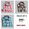Style&Kart Cotton Checked Shirts For Men (Combo Pack of 3)