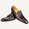 Leather Shoes Brown Pointed Toe Loafer